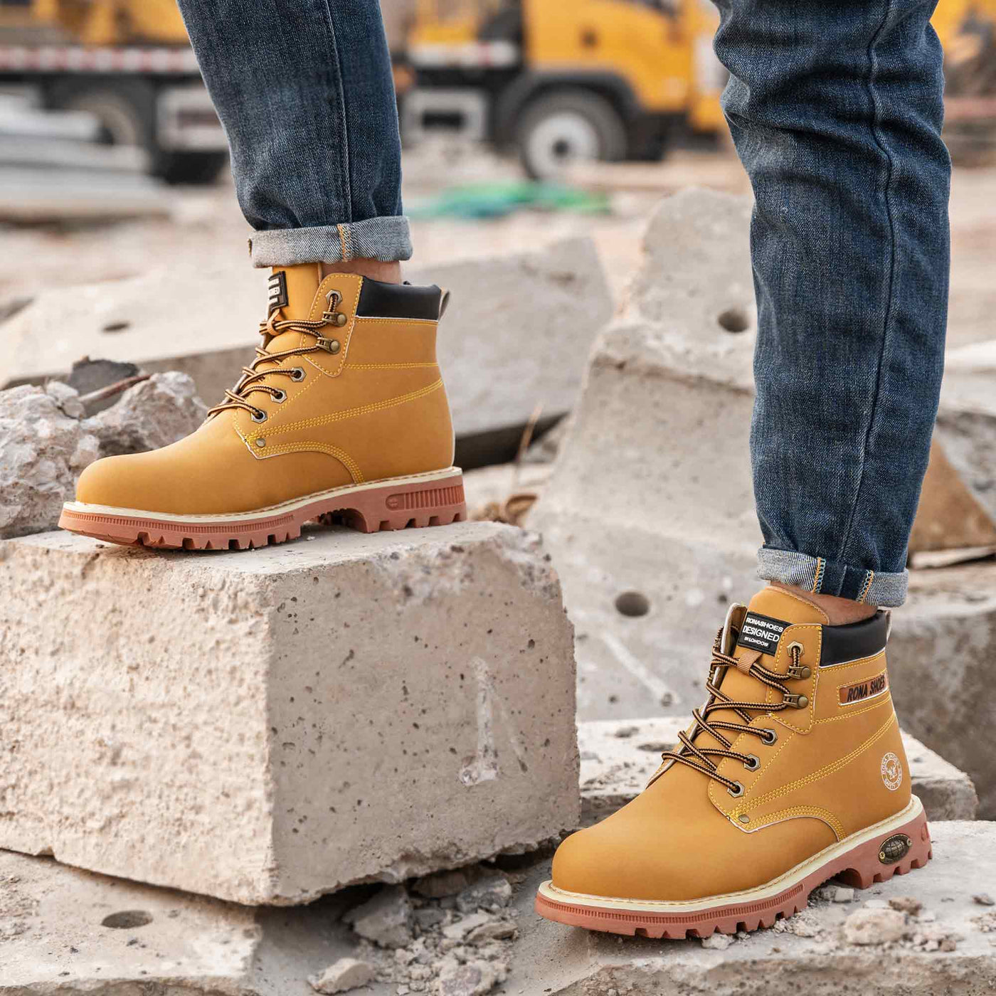 Safety Boots Steel Toe Cap Boots Comfortable and Light Work Boots ...